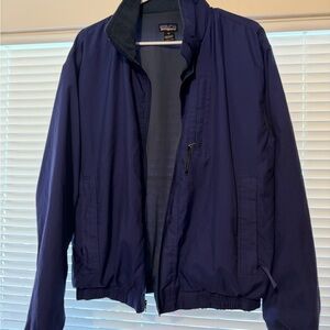 Vintage Patagonia Men's Navy Windbreaker